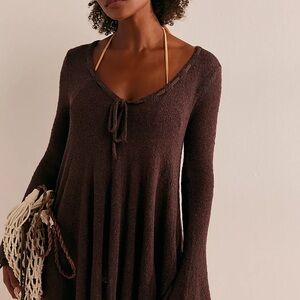 Free People Brown Tunic XS NWT